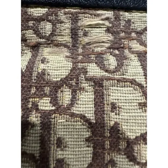 Christian Dior Vintage Oblique Crossbody Bag – Brown Canvas & Leather - Picture 8 of 10